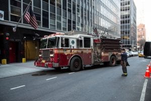 Buffalo, NY – Three Injured After Minivan and Firetruck Collide on Hewitt Avenue