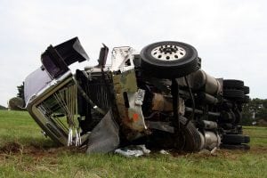 Rensselaer County, NY – Truck Accident Traps Driver in Rollover Crash on I-90