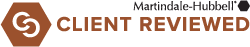 Martindale-Hubbel Client reviewed badge