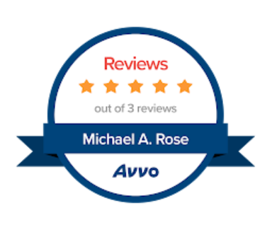 Avvo reviews badge - Michael Rose